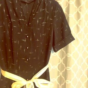 Amazing atomic 1940s vintage dress large WW2
